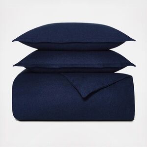 Boll & Branch Flannel King/Cal Duvet Bedding Set